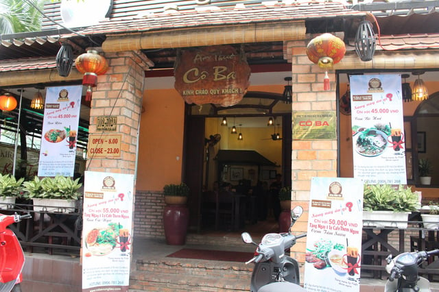 quán ăn Cô Ba nổi tiếng