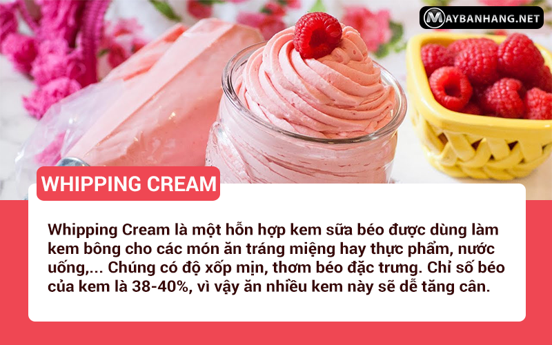 Whipping cream để làm gì?